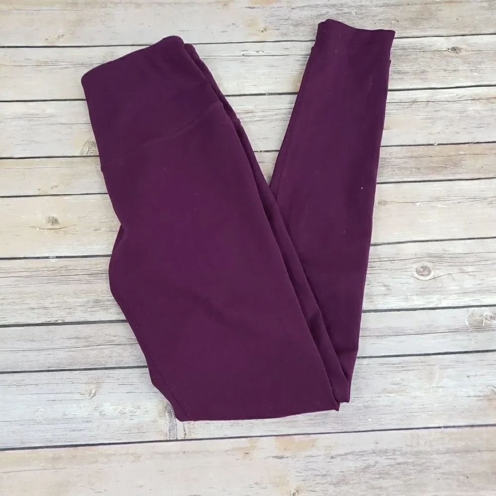 Zella full length plum purple leggings high waist